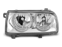 Headlights Angel Eyes Chrome Fits Vw Vento 01.92-08.98 Headlights Angel Eyes Chrome Fits Vw Vento 01.92-08.98