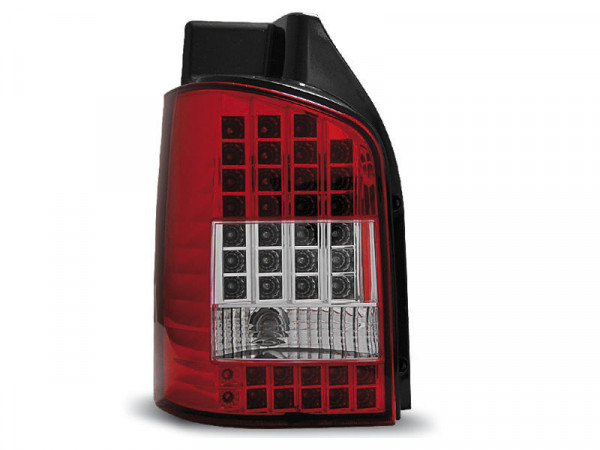 Led Tail Lights Red White Fits Vw T5 04.03-09