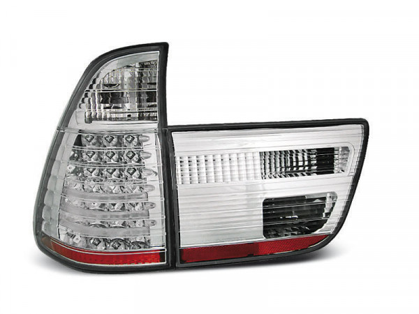 Led Tail Lights Chrome Fits Bmw X5 E53 09.99-10.03