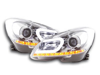 Daylight headlight Mercedes C-class W204 Yr. 11-14 chrome Daylight headlight Mercedes C-class W204 Yr. 11-14 chrome