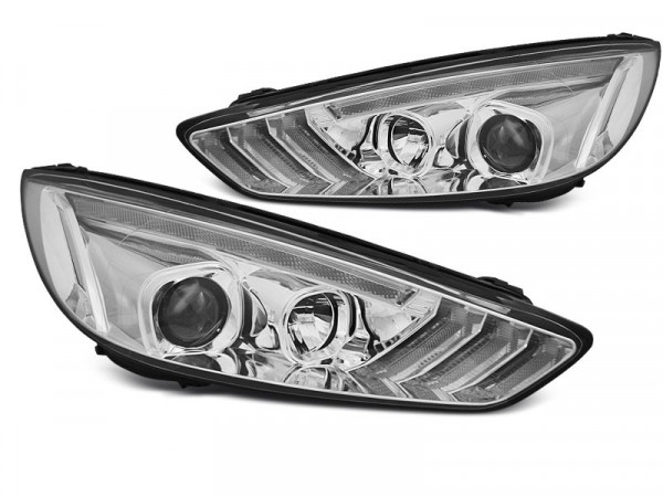 Ford Focus Mk3 15-18 Chrome Drl Led Seq Indicaor