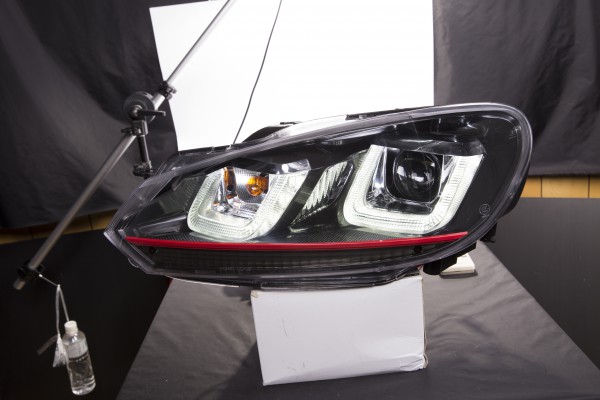 headlights Daylight LED daytime running light VW Golf 6 year 08-12 black GTI-Look