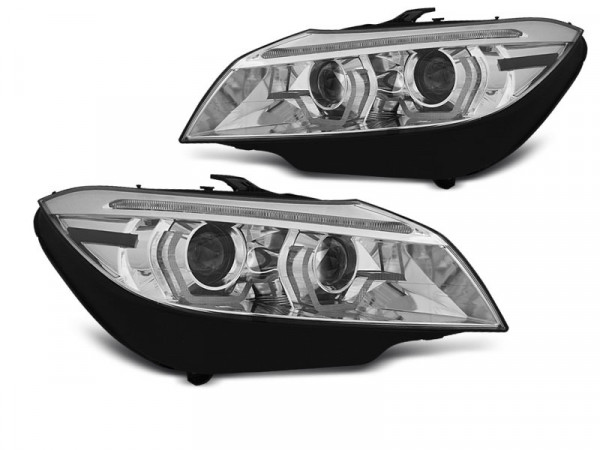 Xenon Headlights LED DRL Chrome Sequential fits BMW Z4 E89 09-13