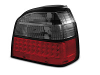 Led Tail Lights Red Smoke Fits Vw Golf 3 09.91-08.97 Led Tail Lights Red Smoke Fits Vw Golf 3 09.91-08.97