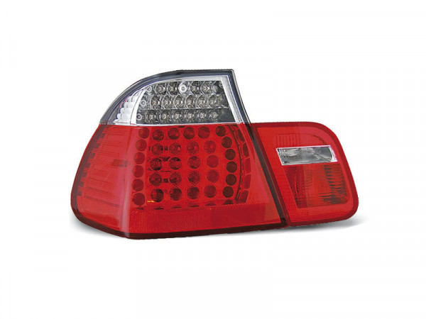 Led Tail Lights Red White Fits Bmw E46 05.98-08.01 Sedan