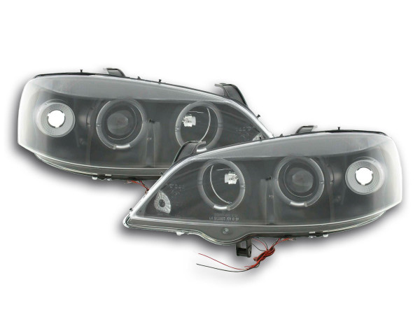headlight Opel Astra G Yr. 98-03 black