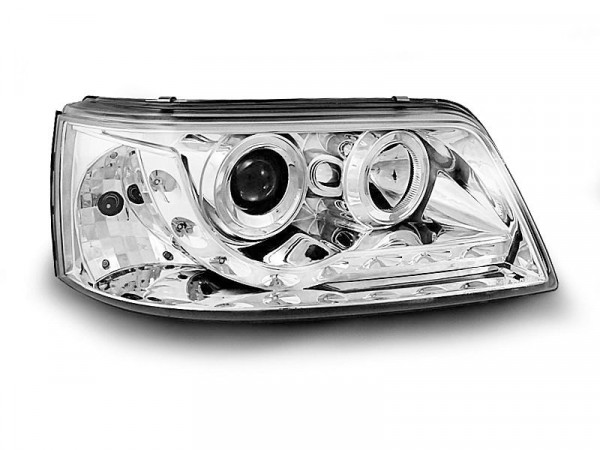 Headlights Daylight Chrome Fits Vw T5 04.03-08.09