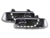 Daylight headlights with LED daytime running lights fits BMW 3-series E36 right-hand drive black Daylight headlights with LED daytime running lights fits BMW 3-series E36 right-hand drive black