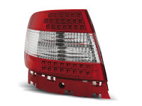 Led Tail Lights Red White Fits Audi A4 11.94-09.00 Led Tail Lights Red White Fits Audi A4 11.94-09.00