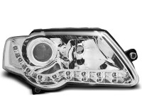 Headlights Daylight Chrome Fits Vw Passat B6 3c 03.05-10 Headlights Daylight Chrome Fits Vw Passat B6 3c 03.05-10
