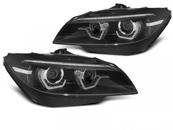 Xenon Headlights Led Drl Black Seq Fits Bmw Z4 E89 09-13