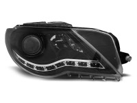 Headlights Daylight Black Fits Vw Passat Cc 08-12 Headlights Daylight Black Fits Vw Passat Cc 08-12