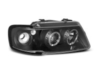 Headlights Angel Eyes Black Fits Audi A3 8l 08.96-08.00 Headlights Angel Eyes Black Fits Audi A3 8l 08.96-08.00