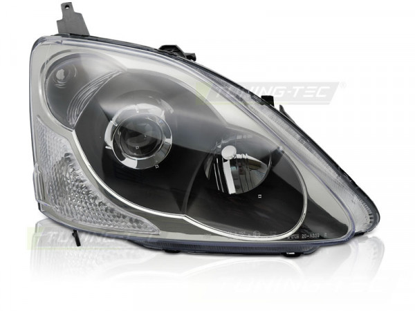 Headlight Black Right Side Tyc Fits Honda Civic 03-06 Hatchback