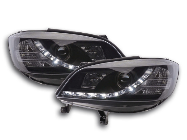 Daylight headlights with LED DRL look Opel Zafira A Yr. 99-04 black