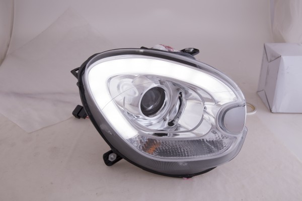 headlights Xenon Daylight LED DRL look Mini Countryman R60 year 10-17 chrome