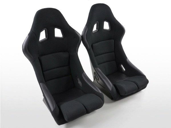 FK sports seats car full bucket seats Set Edition 2 fabric black