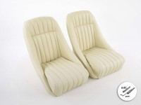 FK Oldtimersitze Montgomery Vollschalensitze Set im Retro-Look beige FK Oldtimersitze Montgomery Vollschalensitze Set im Retro-Look beige