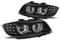 Xenon headlights LED DRL black AFS fits BMW E90/E91 09-11 Xenon headlights LED DRL black AFS fits BMW E90/E91 09-11