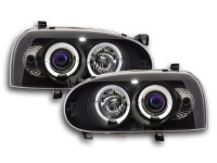 headlight VW Golf 3 type 1HXO 1 EXO Yr. 91-97 black headlight VW Golf 3 type 1HXO 1 EXO Yr. 91-97 black