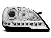 Headlights Daylight Chrome Fits Mercedes W164 Ml M-klasa 08- Headlights Daylight Chrome Fits Mercedes W164 Ml M-klasa 08-