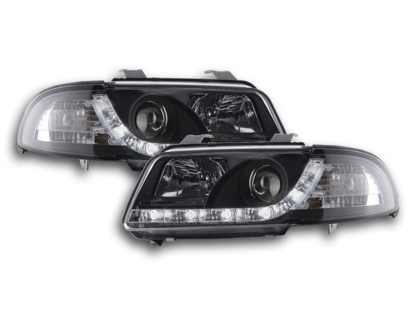 DRL Daylight headlight Audi A4 B5 8D Yr. 99-01 black