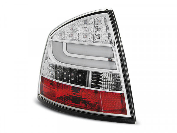 Led Bar Tail Lights Chrome Fits Skoda Octavia Ii Sedan 04-12