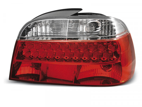 Led Tail Lights Red White Fits Bmw E38 06.94-07.01