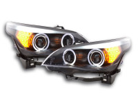 Headlight set fits BMW 5-series E60 / E61 03-07 black Headlight set fits BMW 5-series E60 / E61 03-07 black