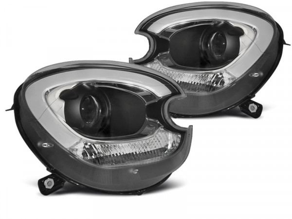 Xenon Headlights Tube Light Black Fits Bmw Mini (cooper) R60 R61 Countryman 10-14