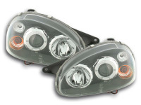 headlight Opel Corsa B Yr. 94-00 black headlight Opel Corsa B Yr. 94-00 black