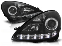 Xenon Headlights Daylight Black Fits Mercedes R171 Slk 04-11 Xenon Headlights Daylight Black Fits Mercedes R171 Slk 04-11