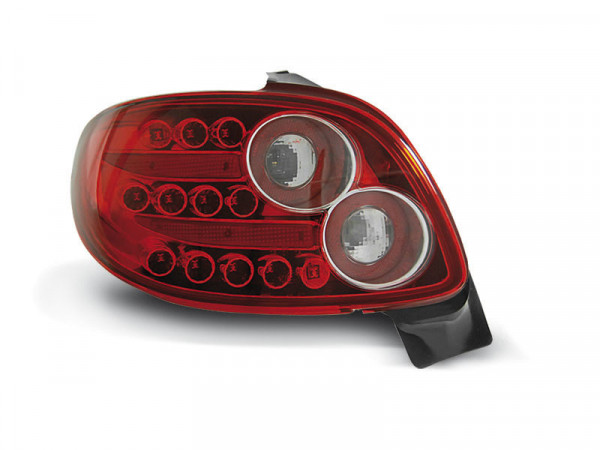 Peugeot 206 10.98- Red White Led