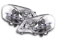 Daylight headlight VW Polo type 9N3 Yr. 05-09 chrome RHD Daylight headlight VW Polo type 9N3 Yr. 05-09 chrome RHD