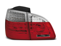 LED Tail Lights Red White fits BMW E61 Touring (04–03/07) LED Tail Lights Red White fits BMW E61 Touring (04–03/07)