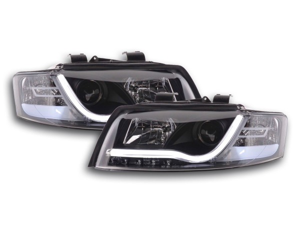 Daylight headlights with LED lightbar DRL look Audi A4 B6 8E Yr. 01-04 black