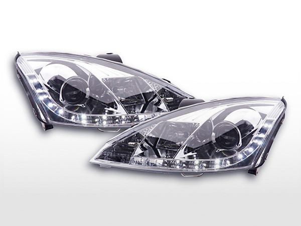 Daylight headlight Ford Focus 3/4/5-door. Yr. 01-04 chrome