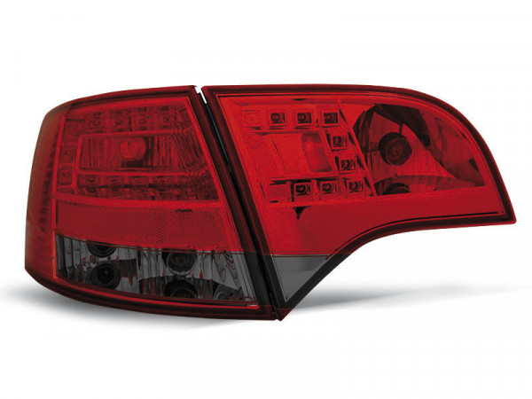 Led Tail Lights Red Smoke Fits Audi A4 B7 11.04-03.08 Avant
