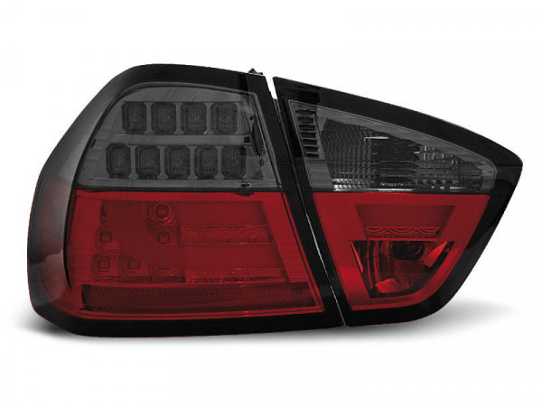 Led Bar Tail Lights Red Smoke Fits Bmw E90 03.05-08.08