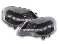 Daylight headlight VW Polo type 9N3 Yr. 05-09 black Daylight headlight VW Polo type 9N3 Yr. 05-09 black