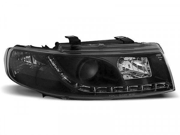 Headlights Daylight Black Fits Seat Leon / Toledo 04.99-08.04