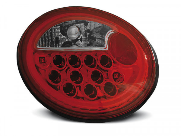 Led Tail Lights Red White Fits Vw New Beetle 10.98-05.05