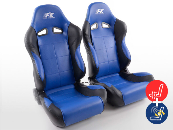 FK sport seats car half-shell seats Set Comfort with seat heating + massage function