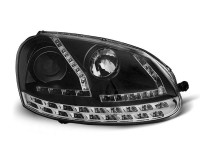 Headlights Daylight Black Fits Vw Golf 5 03-08 Headlights Daylight Black Fits Vw Golf 5 03-08