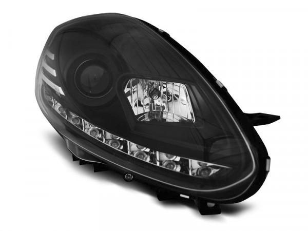 Fiat Punto Evo 10.09-12 Black Drl Led