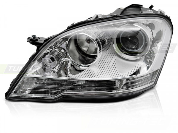 Headlight Chrome Left Side Tyc Fits Mercedes W164 09-11