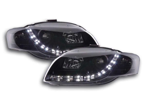 Daylight headlight Audi A4 type 8E Yr. 05-07 black