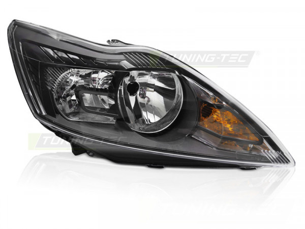 Headlight Black Right Side Tyc Fits Ford Focus Mk2 08-10