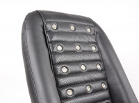 Preview: FK Oldtimersitze Classic 1 Vollschalensitze Set Kunstleder schwarz mit Kopfstütze inkl. Laufschienen Preview: FK Oldtimersitze Classic 1 Vollschalensitze Set Kunstleder schwarz mit Kopfstütze inkl. Laufschienen