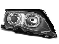 Headlights Angel Eyes LED Chrome fits BMW E46 09.01-03.05 Headlights Angel Eyes LED Chrome fits BMW E46 09.01-03.05